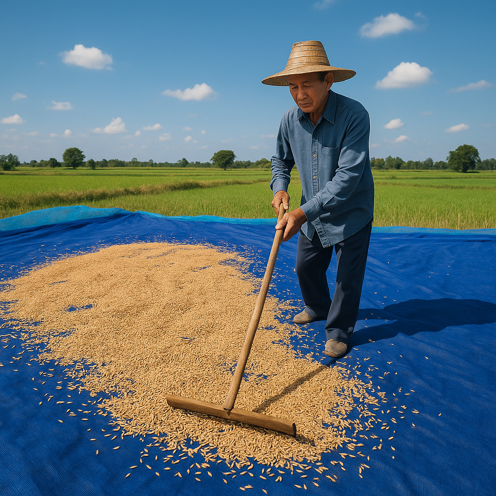 ผ้าลานตากข้าว ลงทุนครั้งเดียว ใช้งานได้หลายฤดู ปกป้องพืชผลของคุณอย่างมั่นใจ! - ดำรงค์โฮมพลัส